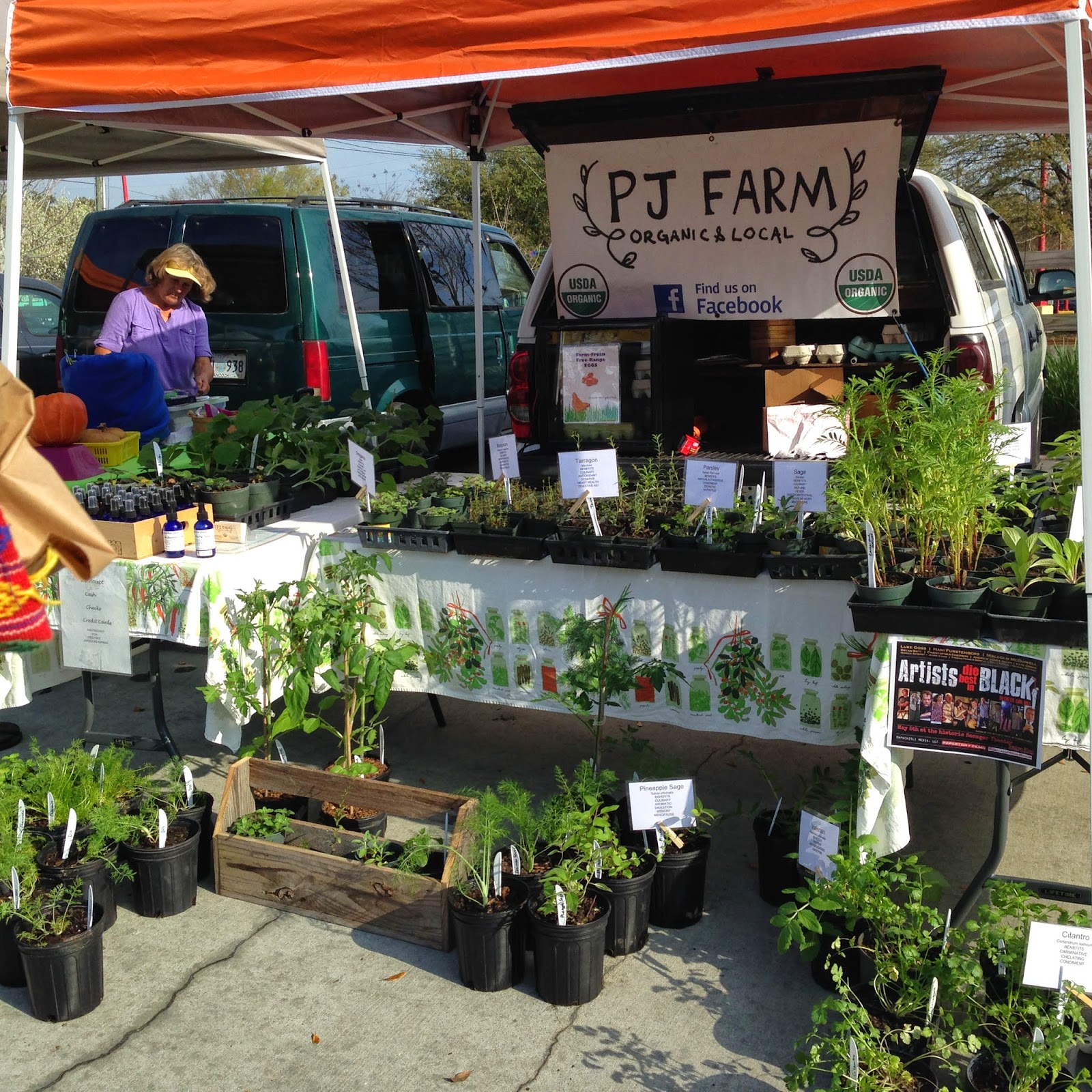 PJ Farm Organic Medicinal Herbs Ocean Springs Farmer's Market